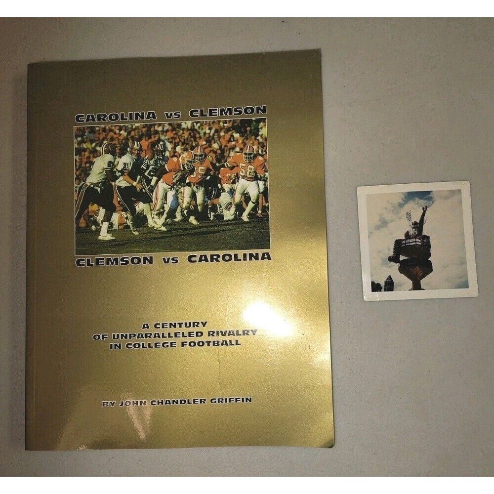 Carolina vs Clemson Book John Chandler Griffin + BONUS Vintage Tiger Photo SC